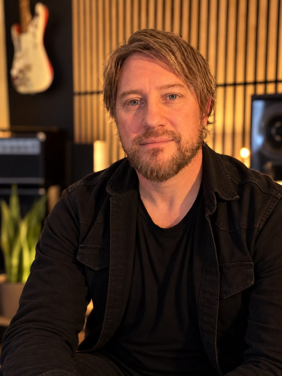 Daniel J. Ryder in the studio
