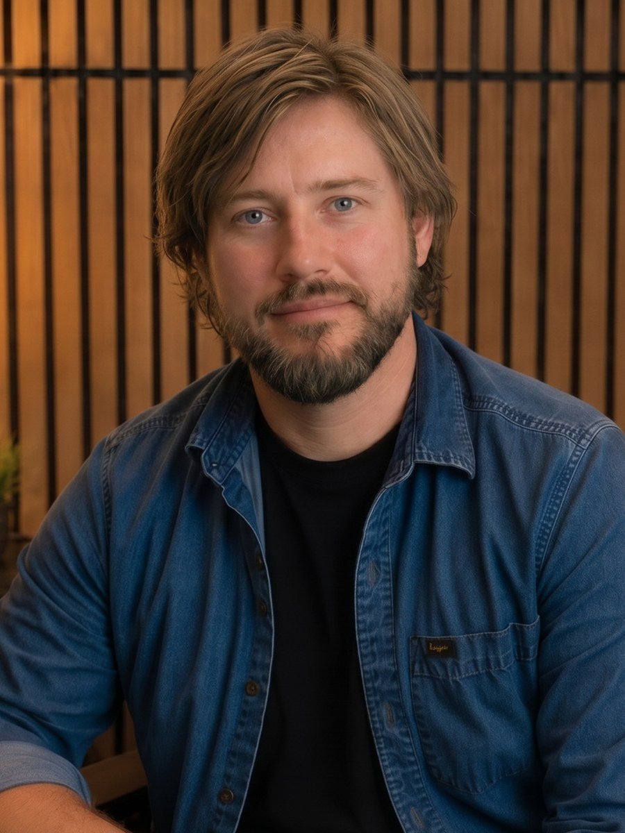 Daniel J. Ryder in the studio